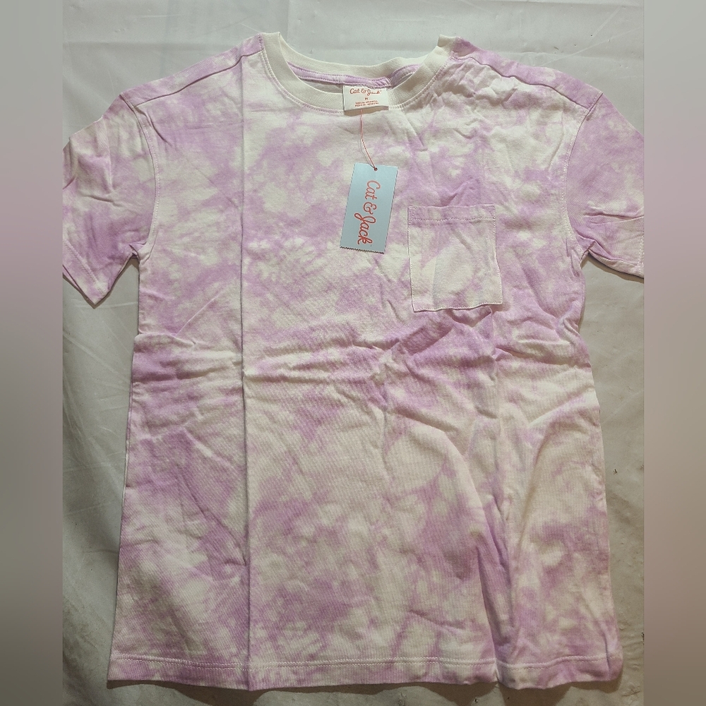 Kids' Drop Shoulder Short Sleeve T-Shirt - Cat & Jack Light Purple Size Medium